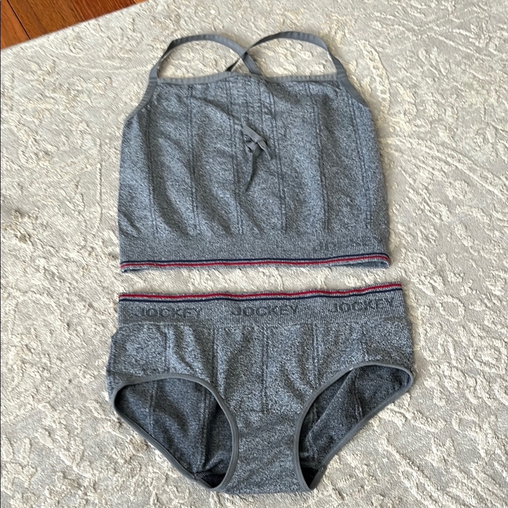 Jockey Gray Tank and Brief Set